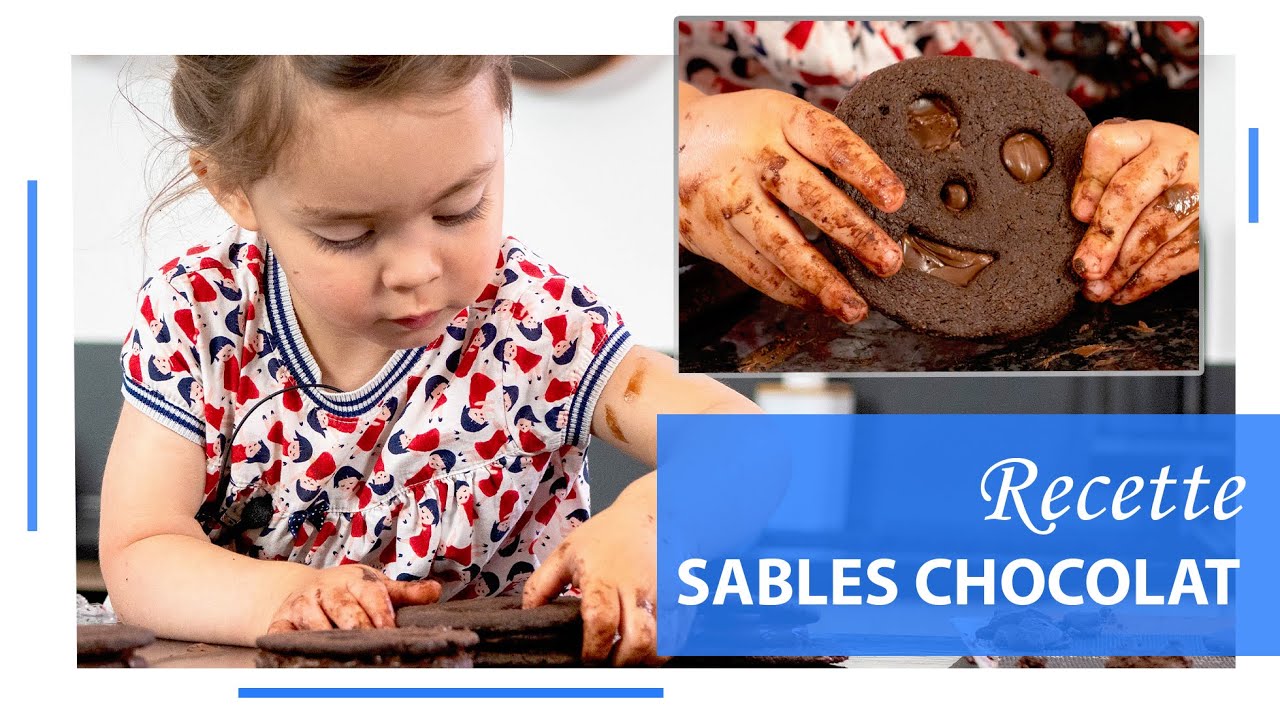 Recette - les Sablés au Chocolat d'Anastasia (2 ans 1/2) 😋