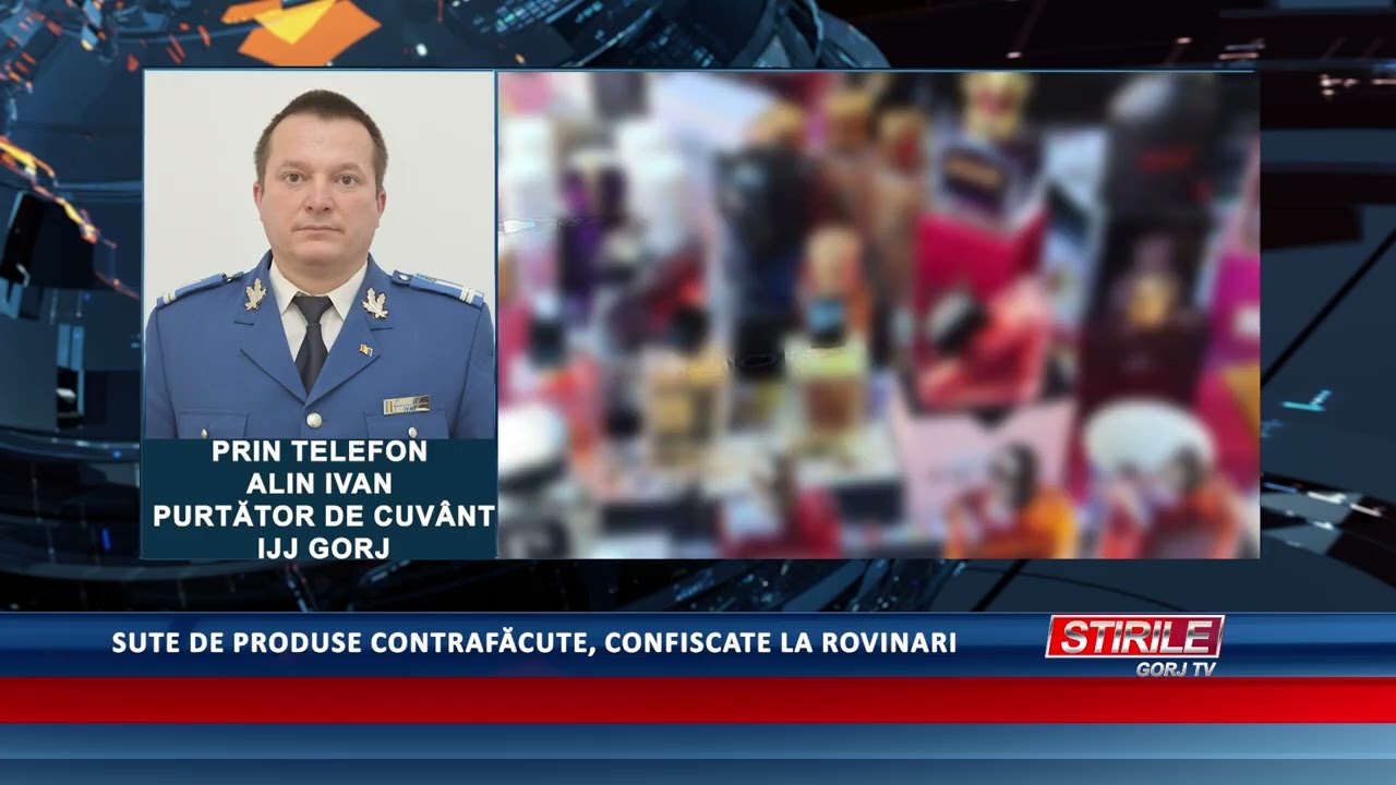 Sute de produse contrafăcute, confiscate la Rovinari ad