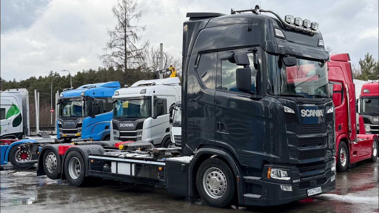 Scania 500S 2021 z Niemiec BDF oś skrętna KrazTrans