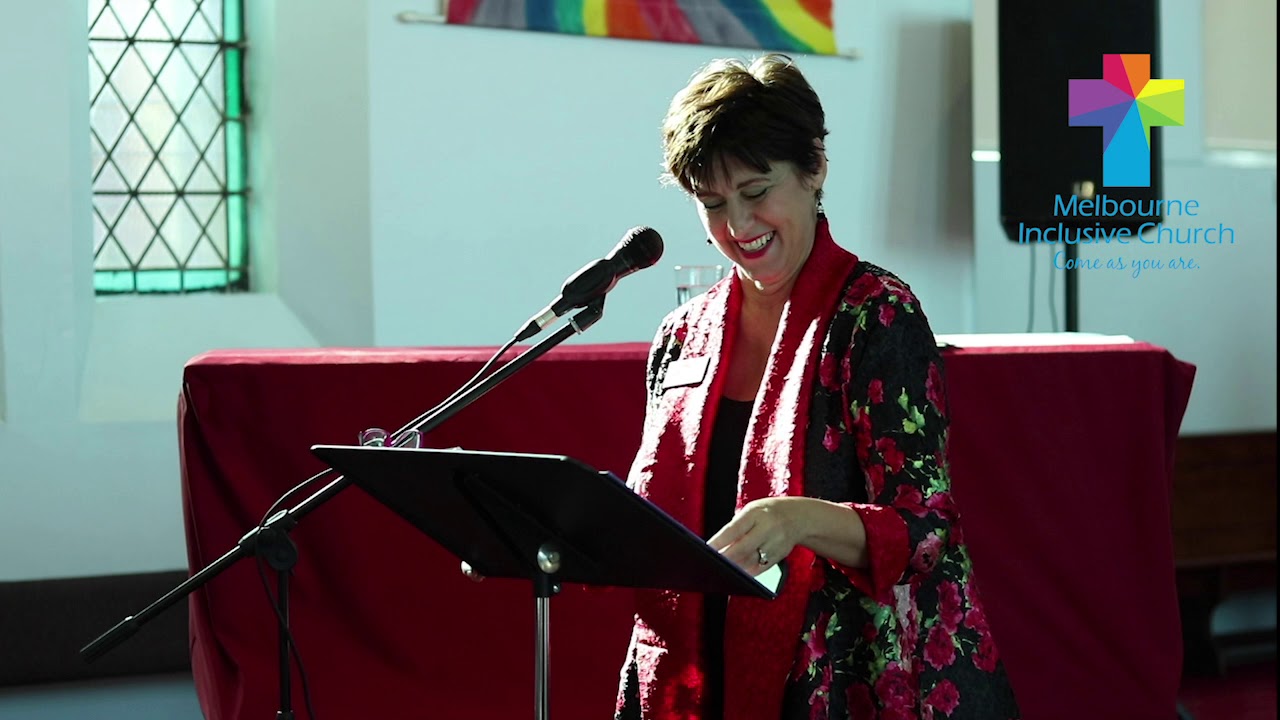 Susan Cottrell speaking at Melbourne Inclusive Church