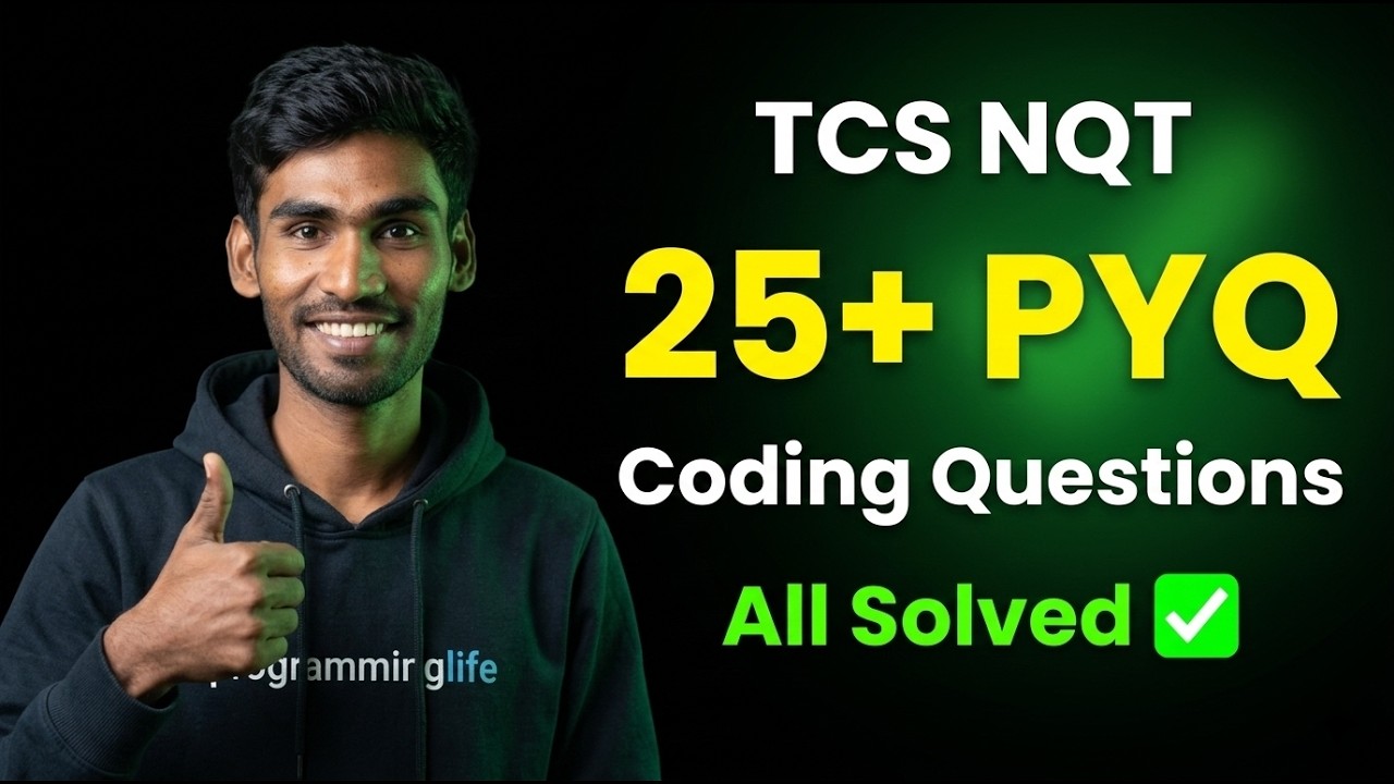 I Solved 25+ TCS NQT Previous Year Coding Questions 😱 | Full Solutions | Telugu | TCS NQT 2026