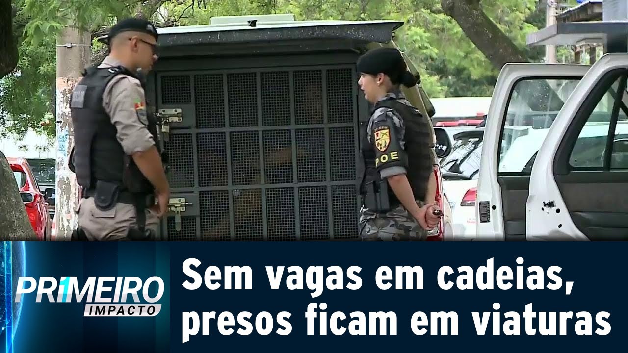 RS: Presos aguardam por vagas em presídios dentro de viaturas | Primeiro Impacto (22/04/19)