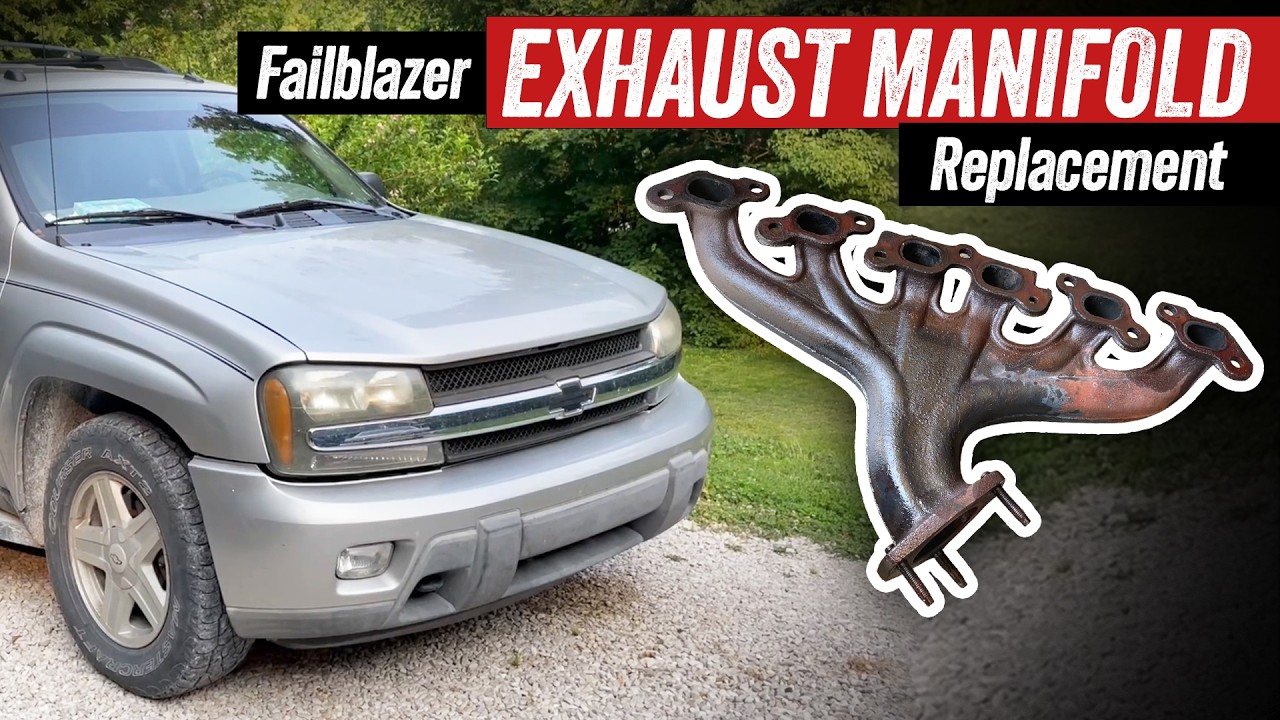 Exhaust Manifold Replacement - 04 Chevy Trailblazer EXT - It was CRACKED! - FIXED