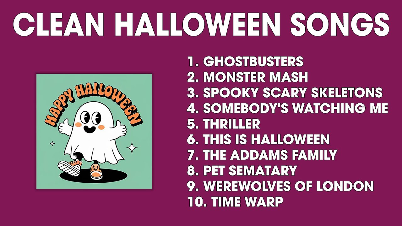 Clean Halloween Songs Playlist 🎃 Clean Halloween Music Playlist for Classrooms Schools and Parties