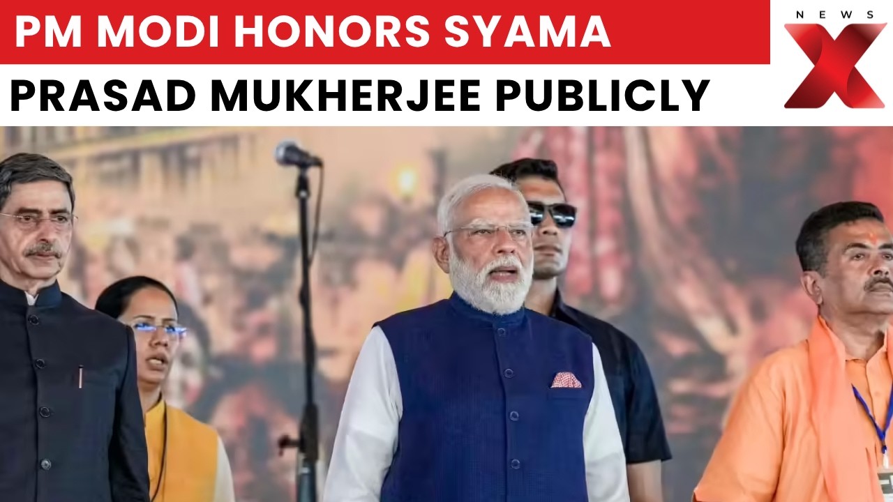 PM Modi&rsquo;s Emotional Tribute At Bengal BJP Ceremony Wins Attention | NewsX