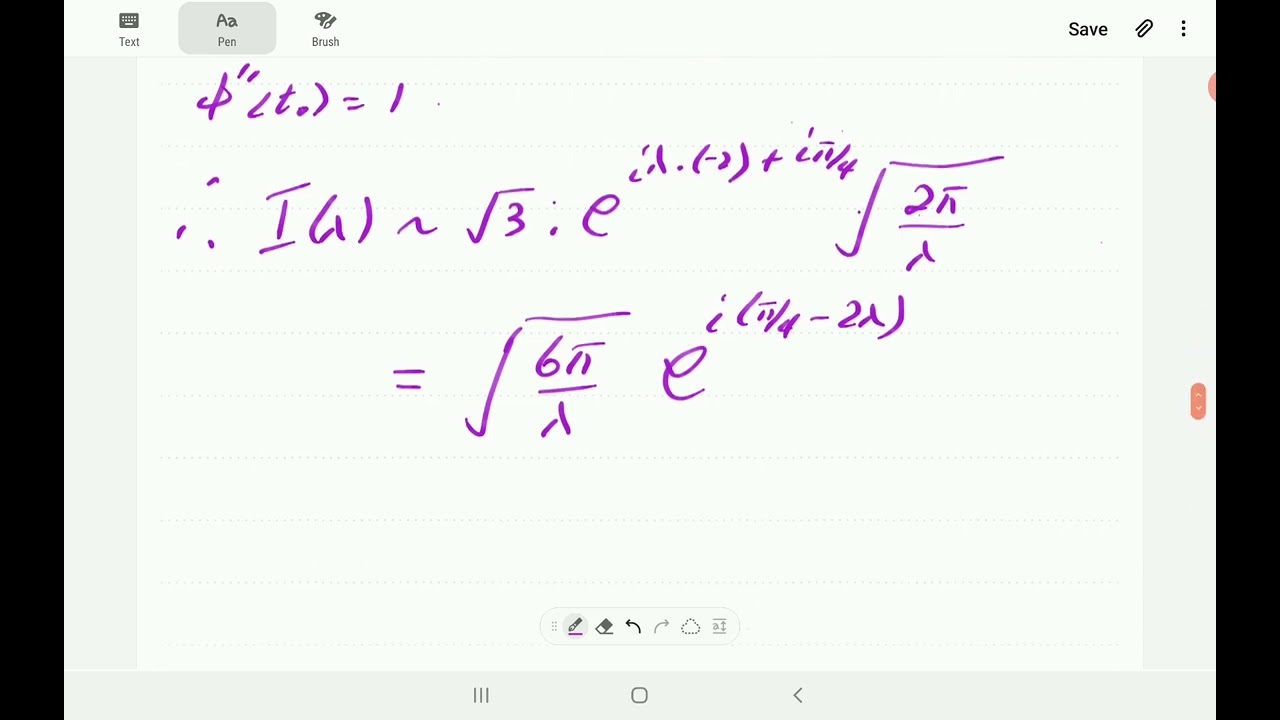 MAT605 Stationary Phase Method Examples