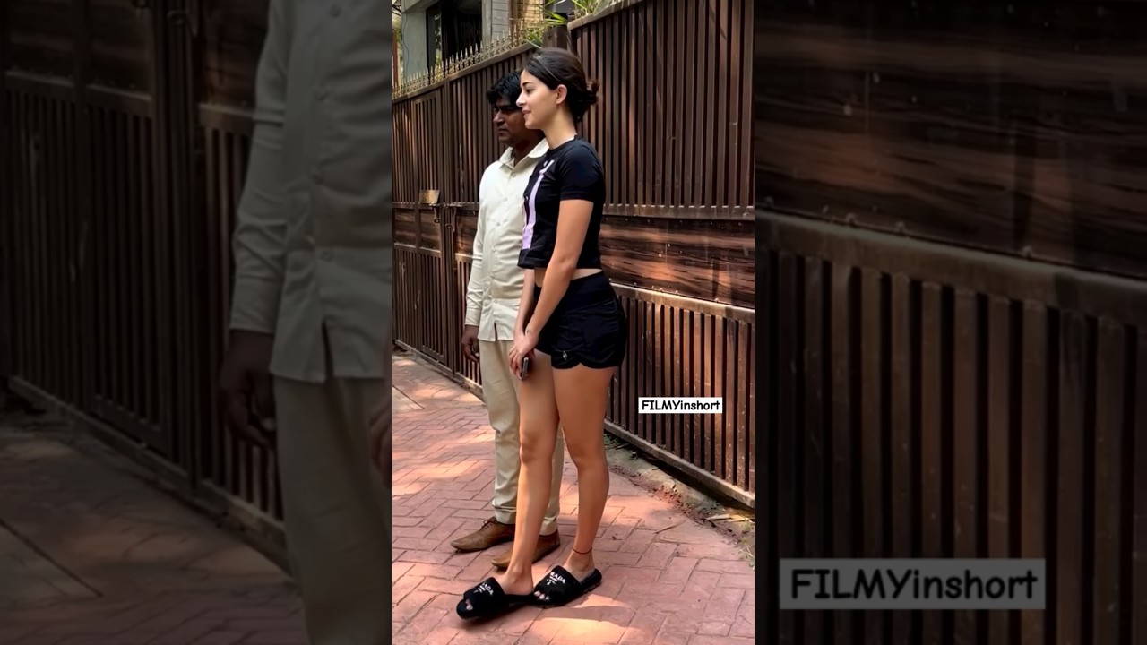 #ananyapanday #shortsfeed Throwback video of Ananya heading in to her yoga academy 🧘&zwj;♀️❤️ #shorts