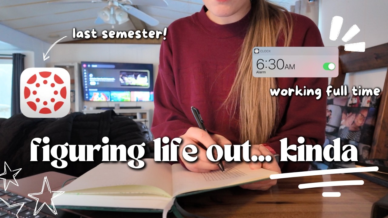 surviving my last semester of college while working full-time | life outside of work diaries