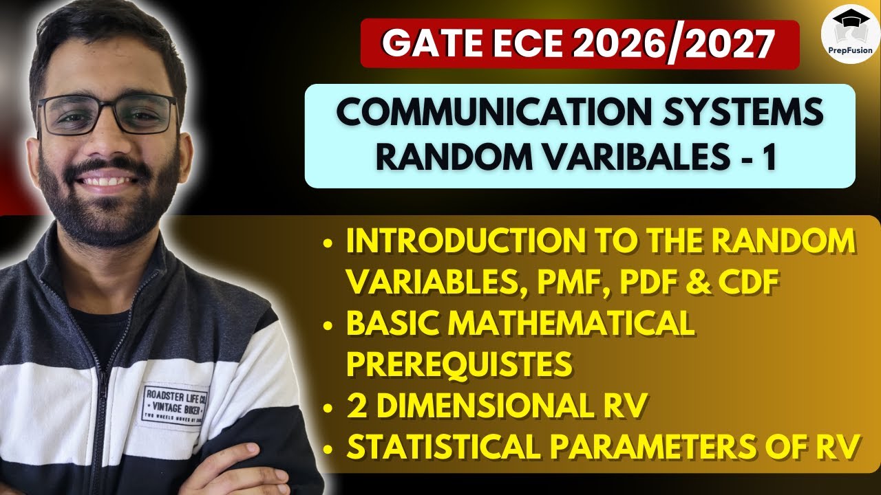 🔥Random Variables - 1 || Communication Systems || Himanshu Agarwal || PrepFusion