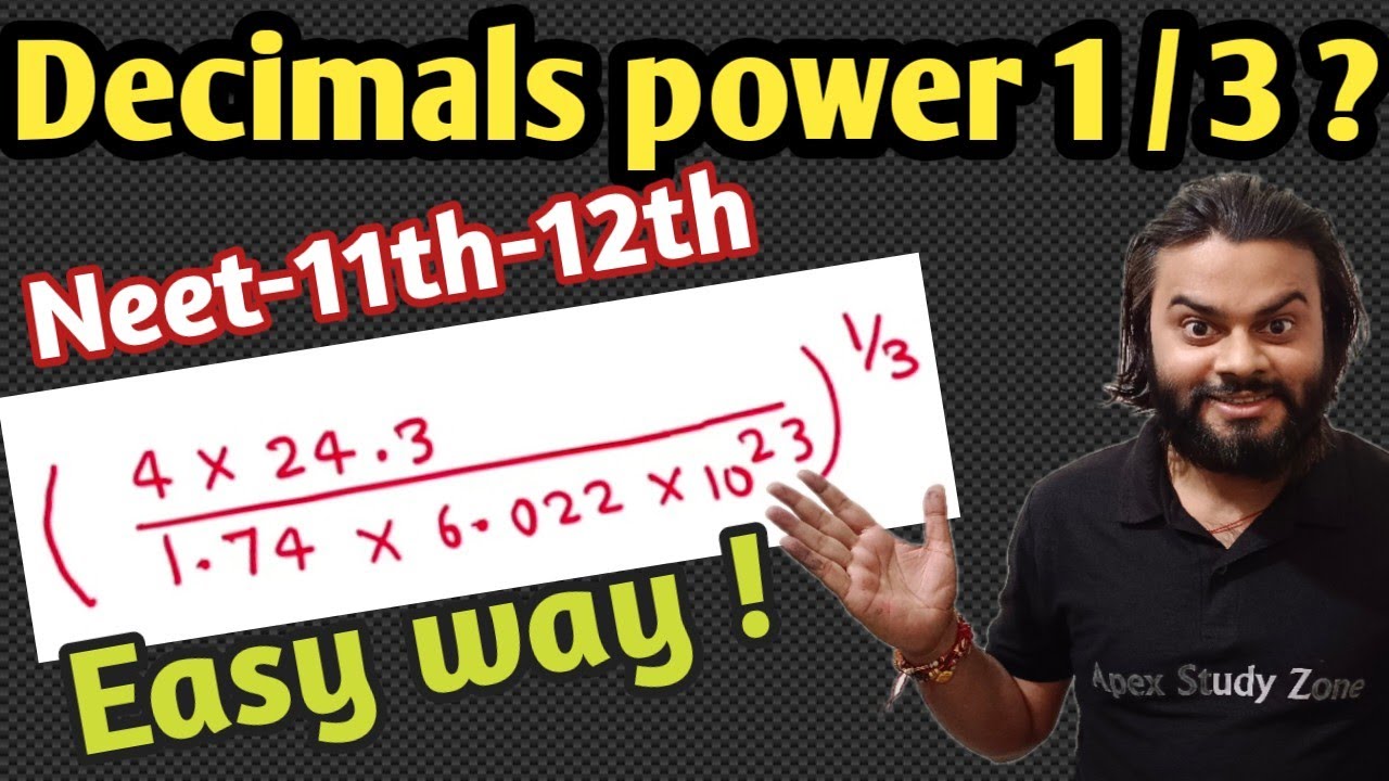Non Perfect Cube Root Trick | physics calculation tricks for neet | Decimals power 1/3
