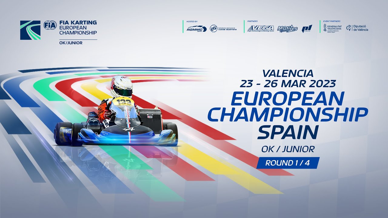 FIA Karting European Championship 2023 Junior & OK Round 1 Valencia / Spain (Sunday)