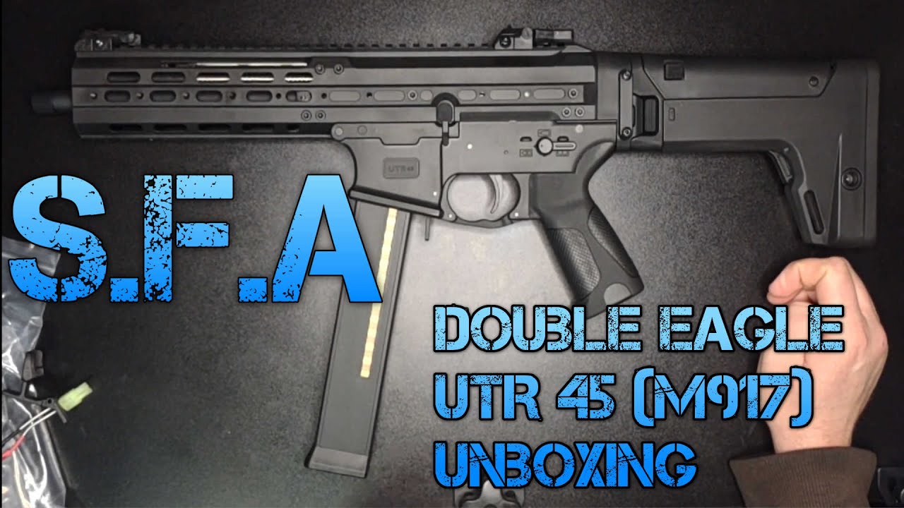 [SFA] Распаковка страйкбольного автомата Double Eagle UTR 45 (M917)!