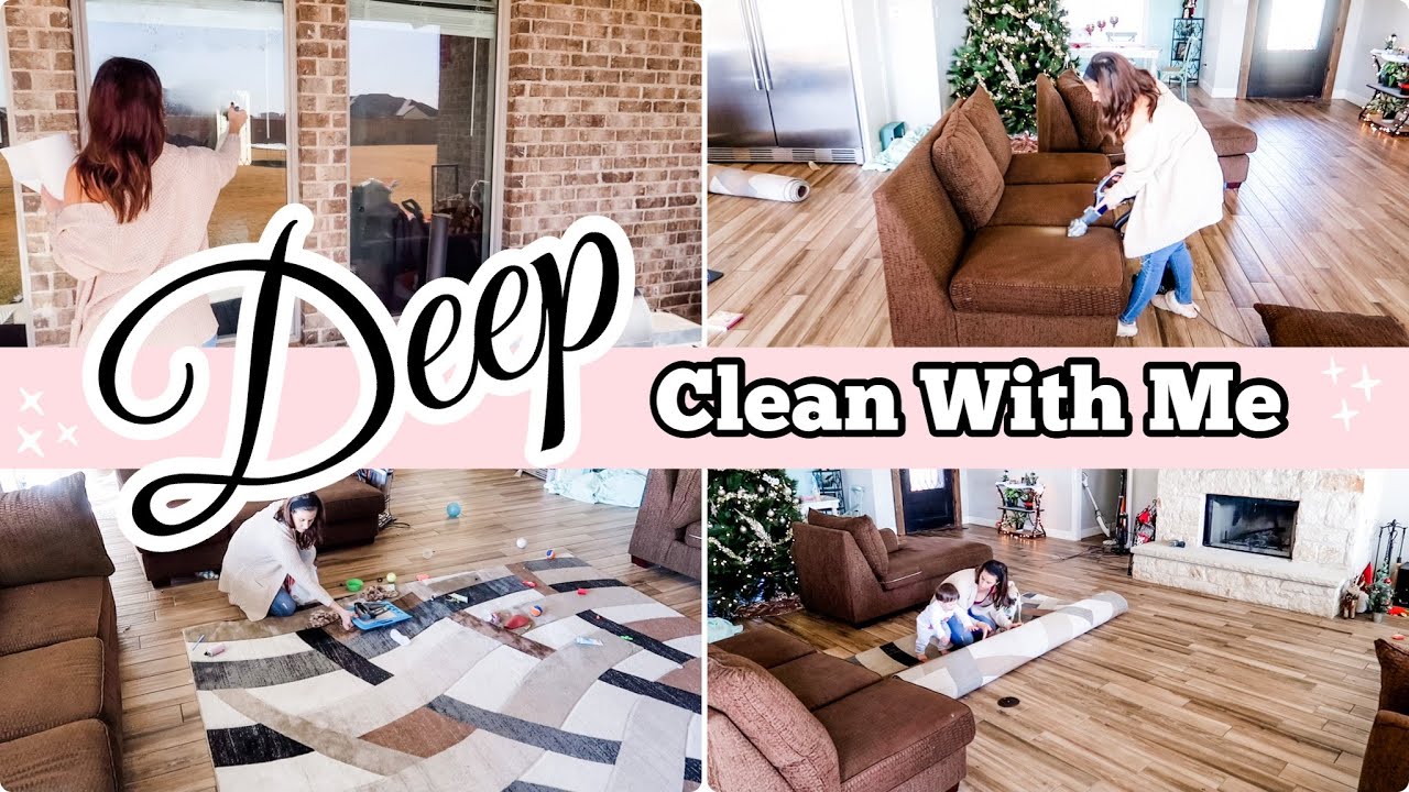 DEEP CLEAN MY LIVING ROOM WITH ME || COZY CLEAN WITH ME || SPEED CLEANING || FITBUSYBEE