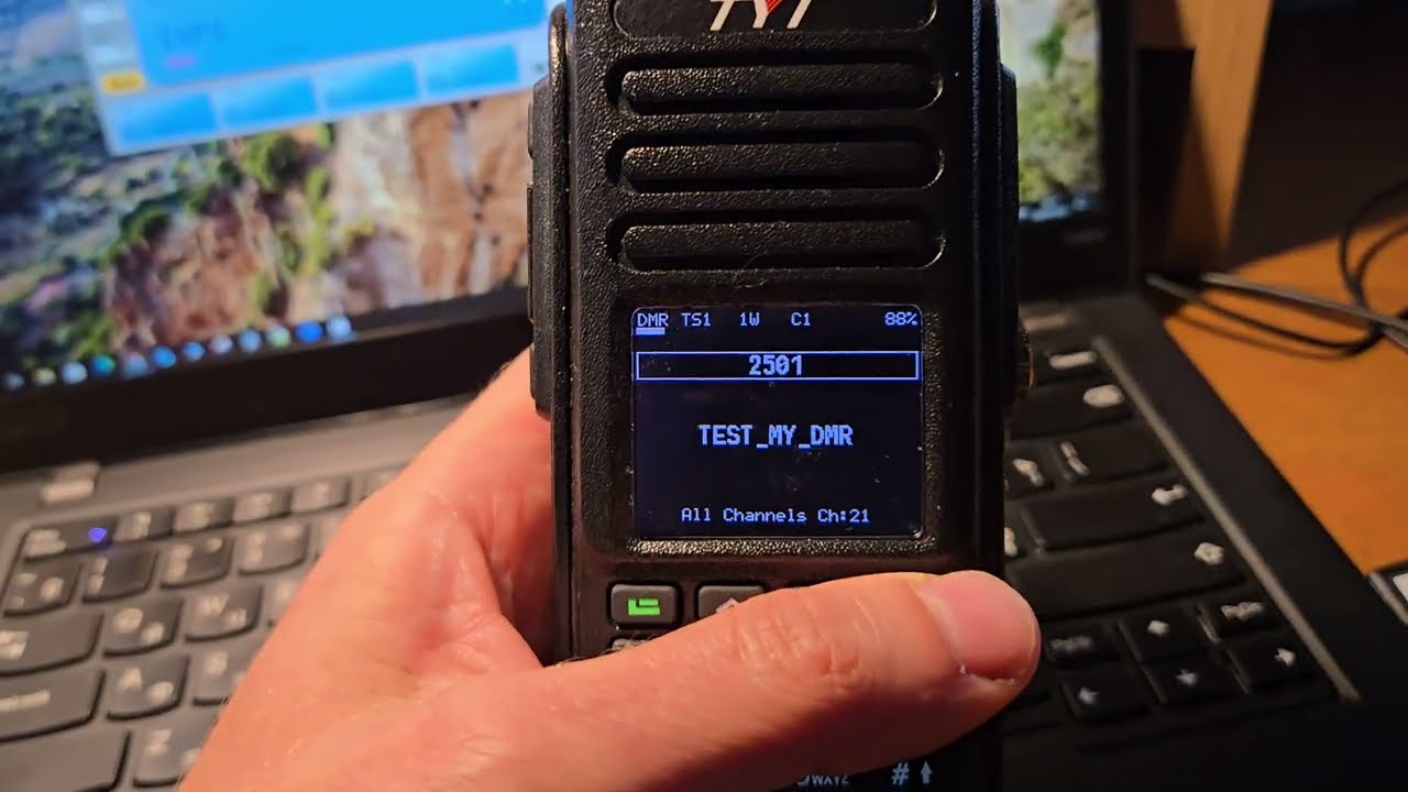 DMR Hotspot TYT MD9600 демонстрация работы