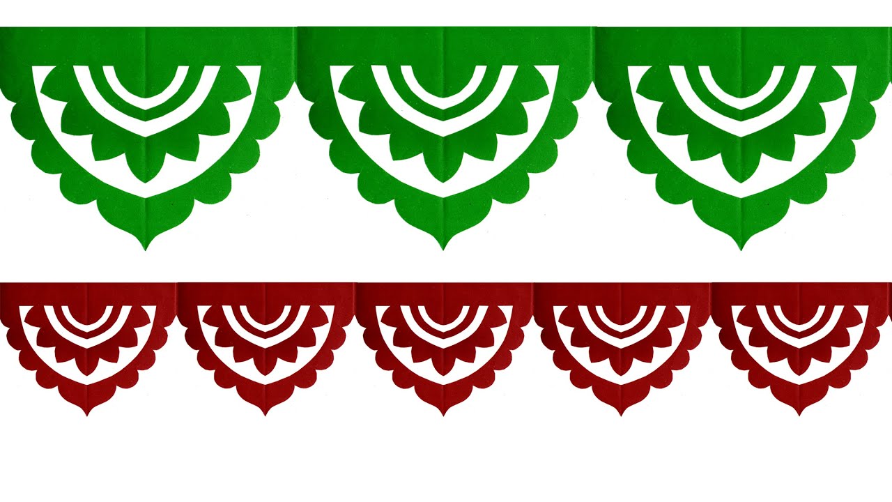 Paper cutting| Bulletin board ideas | border design| Paper chain cutting | Notice board decoration