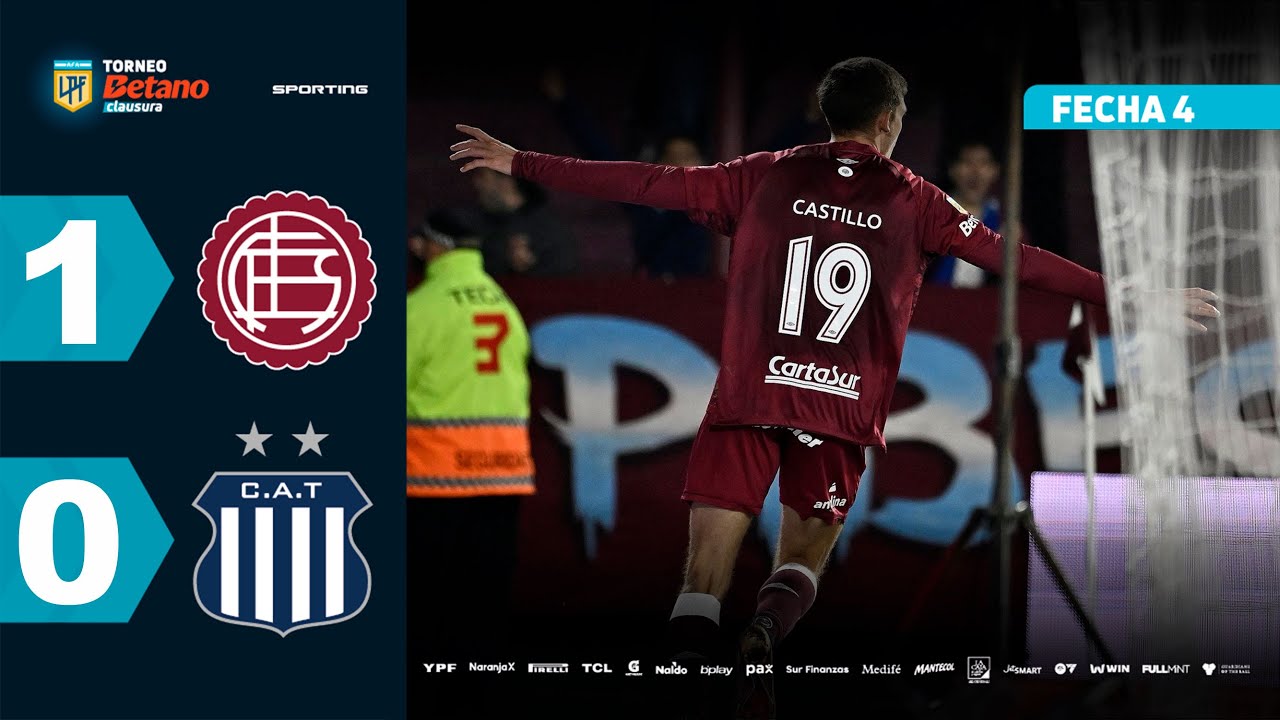 LAN&Uacute;S 1 - 0 TALLERES | Resumen del partido | #TorneoBetano Clausura 2025