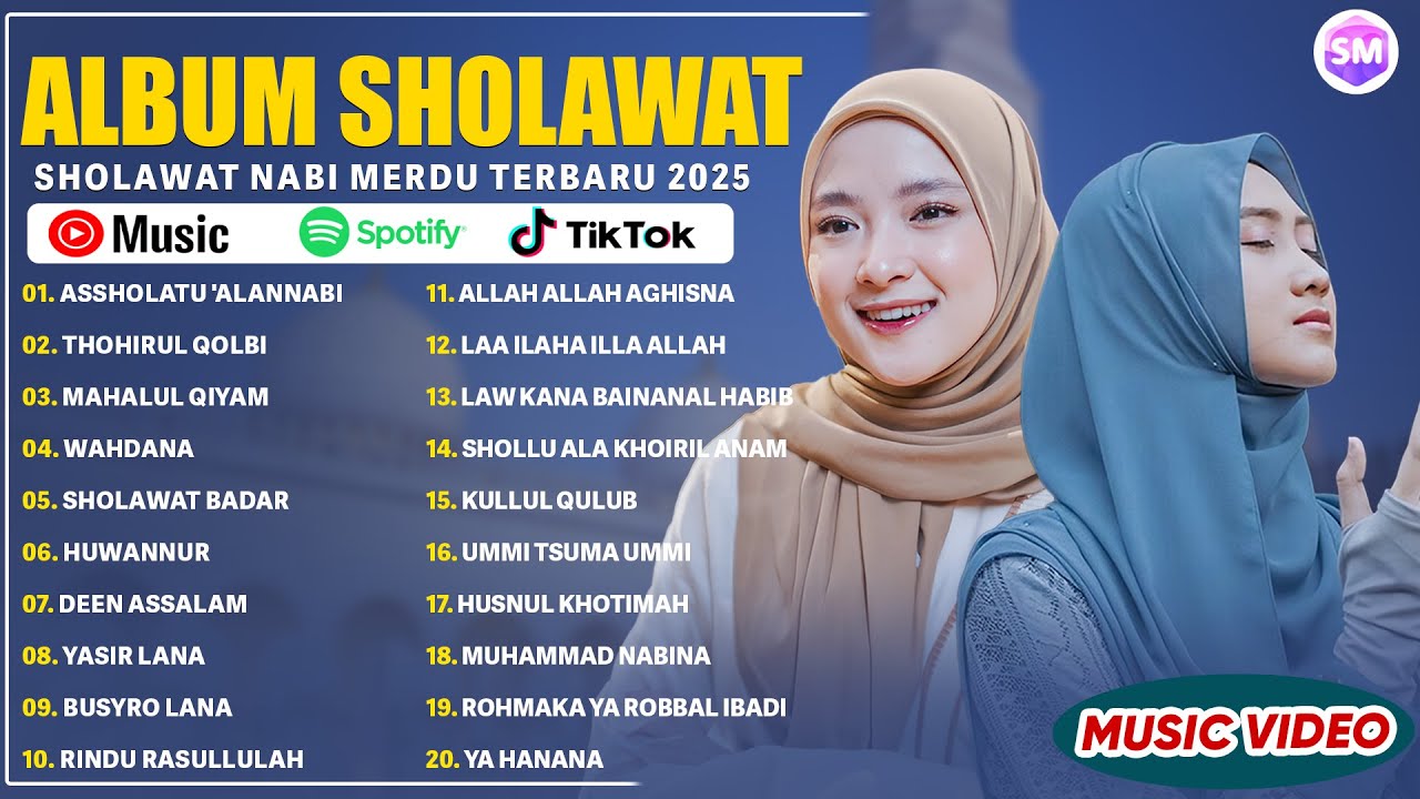 LAGU SHOLAWAT NISSA SABYAN & ALFINA NINDIYANI FULL ALBUM | SHOLAWAT NABI MERDU PENYEJUK HATI 2025