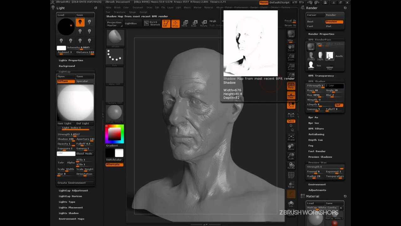 ZBrush 4R2: Creating a Simple Presentation Material