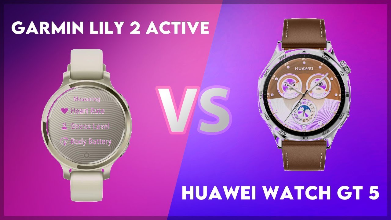 Garmin Lily 2 Active vs Huawei Watch GT 5 Comparison