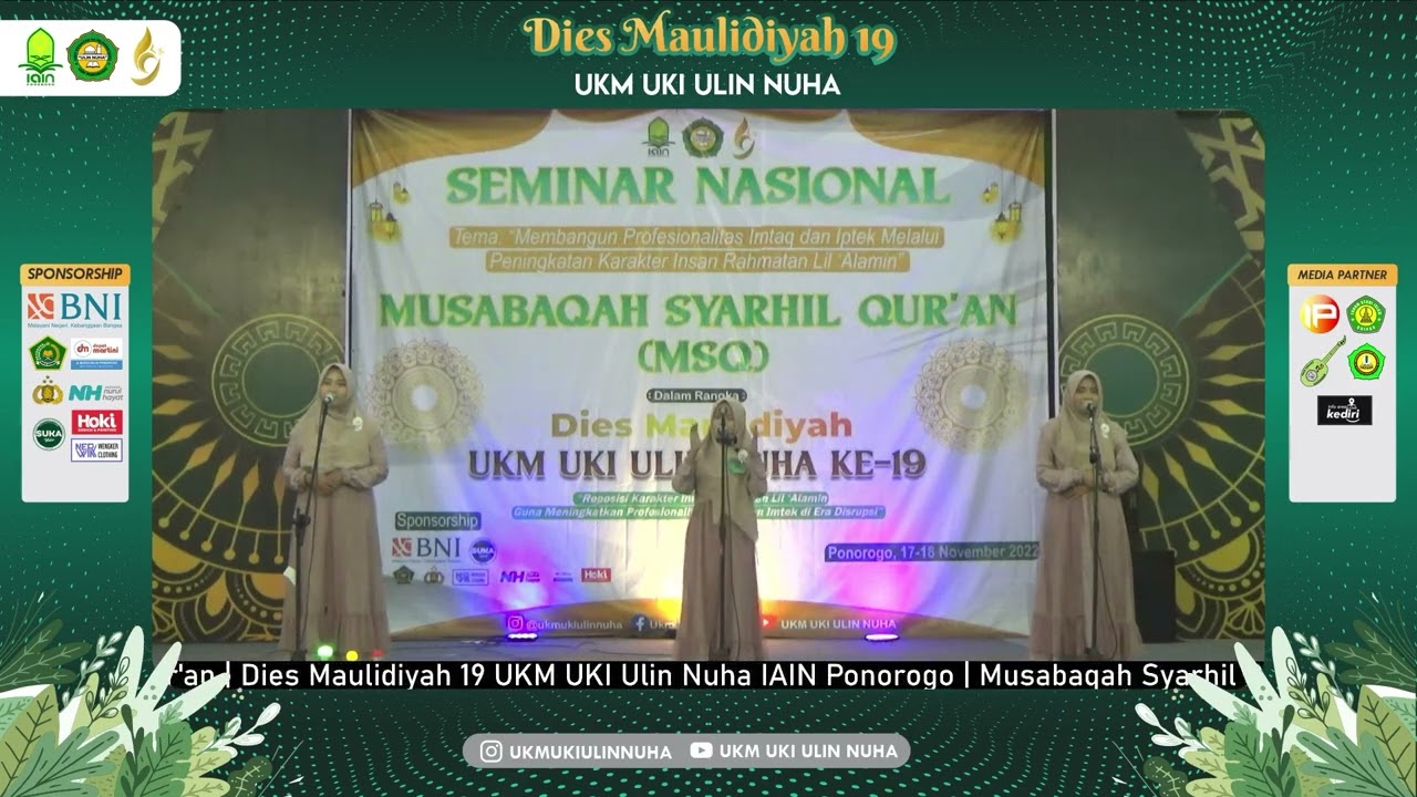 Juara 1 Musabaqah Syarhil Qur'an (MSQ) PPTQ Oemah Quran Abu Hanifah Malang