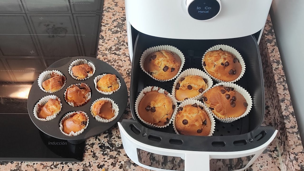 Magdalenas (muffins)en freidora de aire