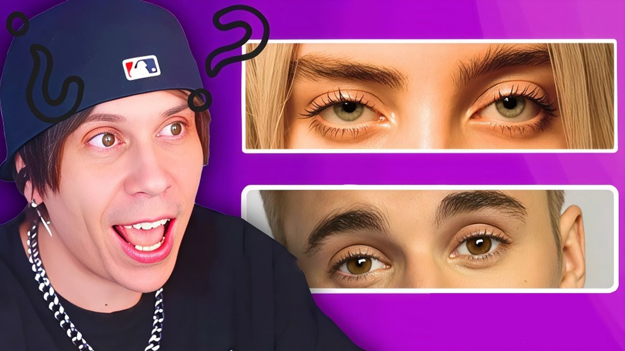 Rubius e Irina intentan reconocer famosos solo por los ojos