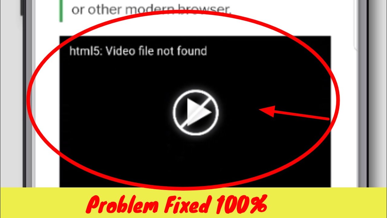 How to fix html5 video file not found chrome problem | html5 video file not found google chrome