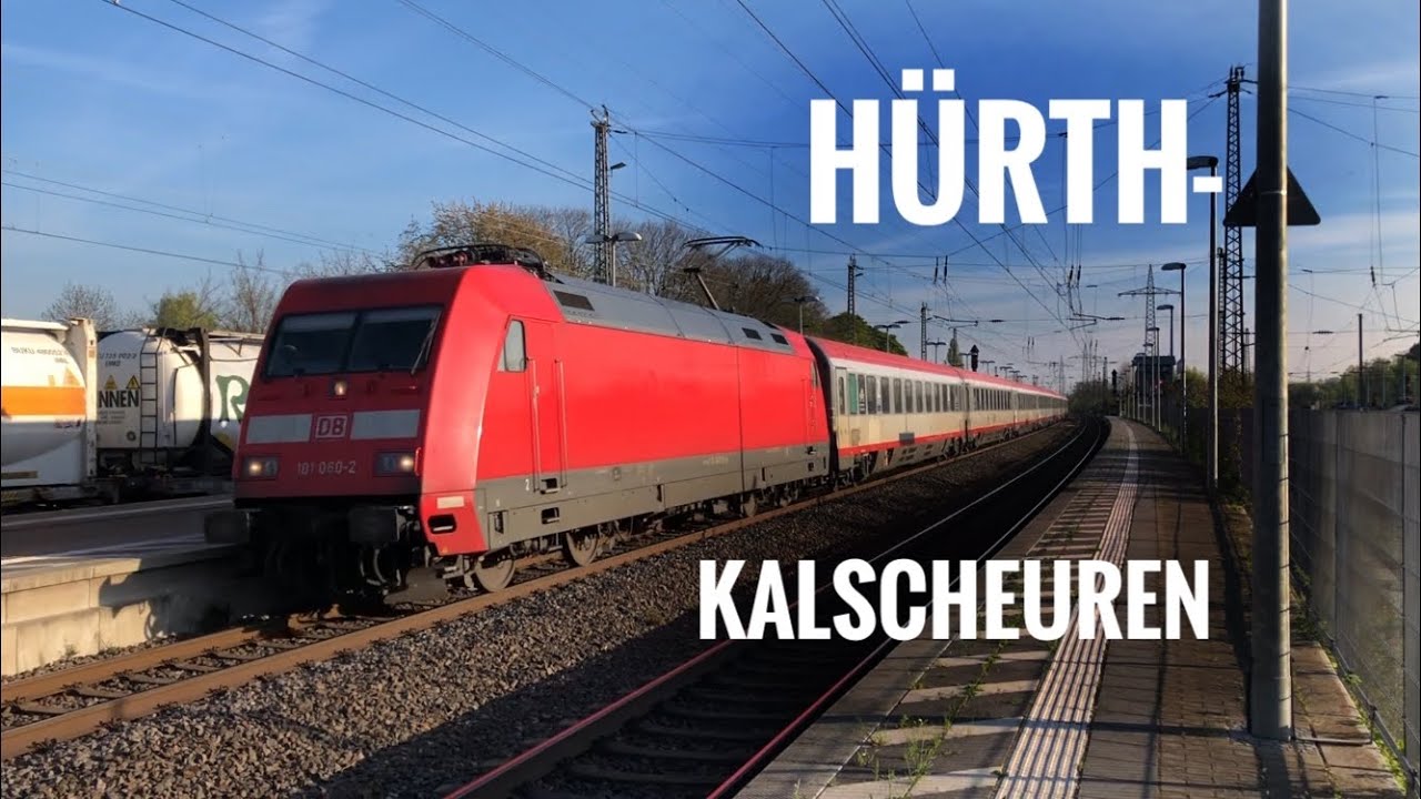 Viel Verkehr in H&uuml;rth-Kalscheuren mit ICE, EC, RRX und mehr