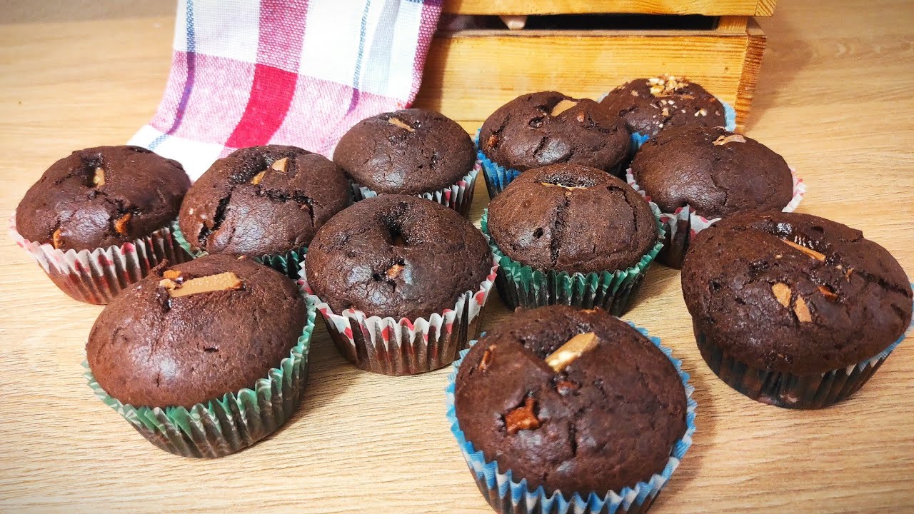 MUFFINKI CZEKOLADOWE! BŁYSKAWICZNY PRZEPIS 😊👨‍🍳
