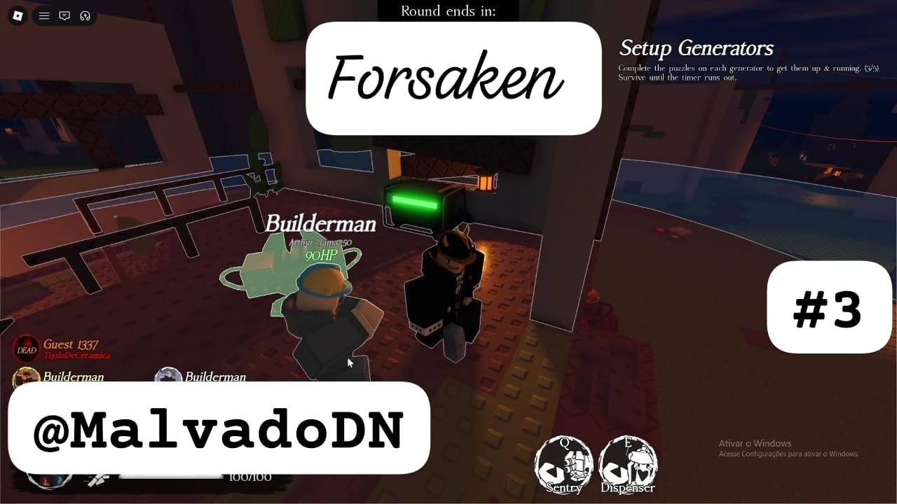 Roblox Forsaken  #3 - Builderman & 007n7!!
