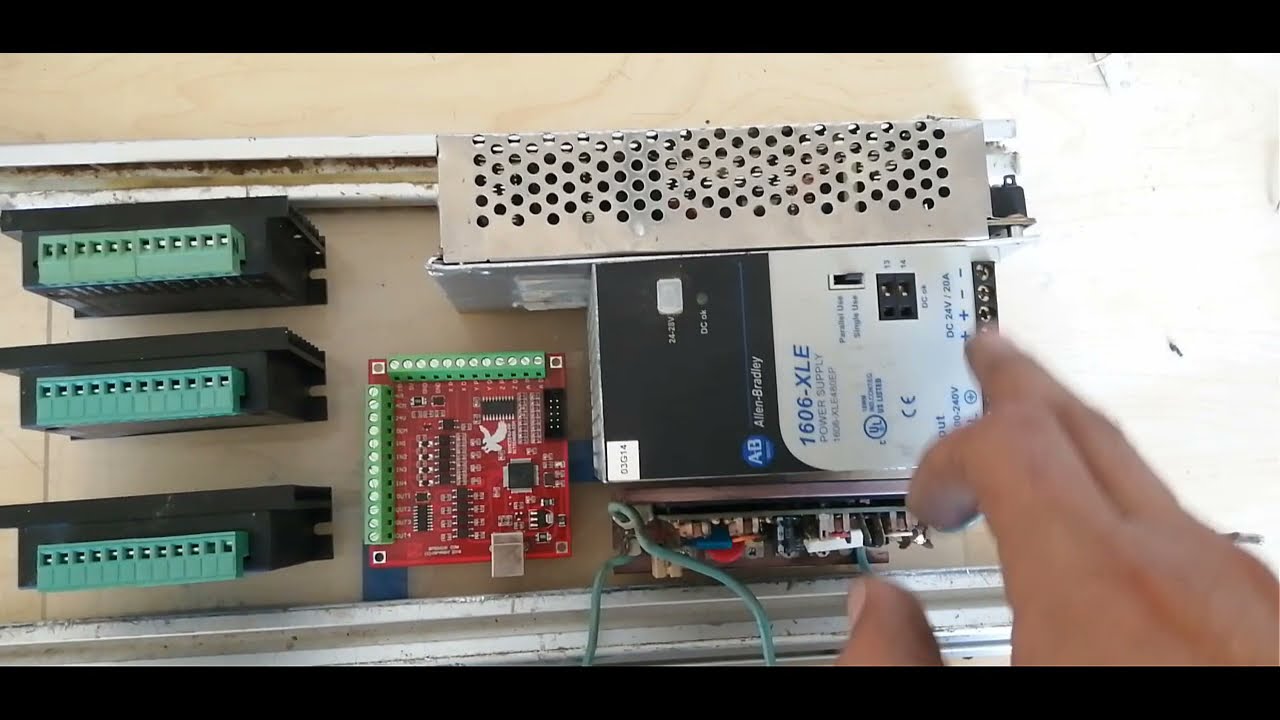 ARMADO DE GABINETE Y CABLEADO DE LA ELECTRONICA, para una maquina cnc router, con planos de sketchup