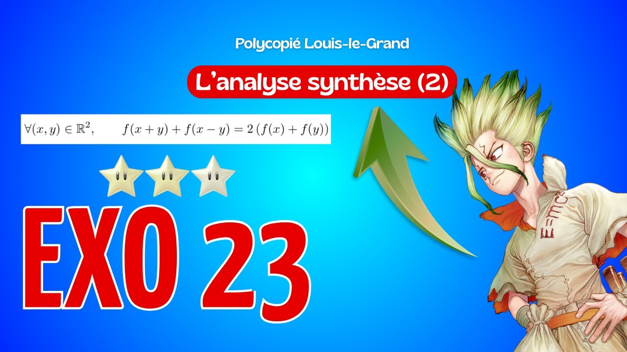 UNE EQUATION PAS SIMPLE !! CORRIGÉ DU POLYCOPIÉ LLG EXO 23 NIVEAU 3★