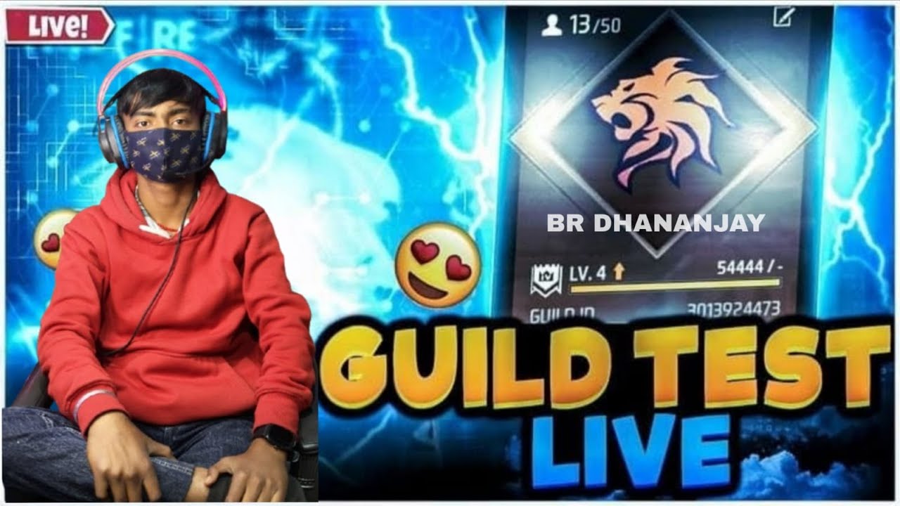 🛑FREE FIRE LIVE | GARENA FREE FIRE GUILD TEST MATCH | DHANANJAY BHAI999 #fflive #shortslive #ff