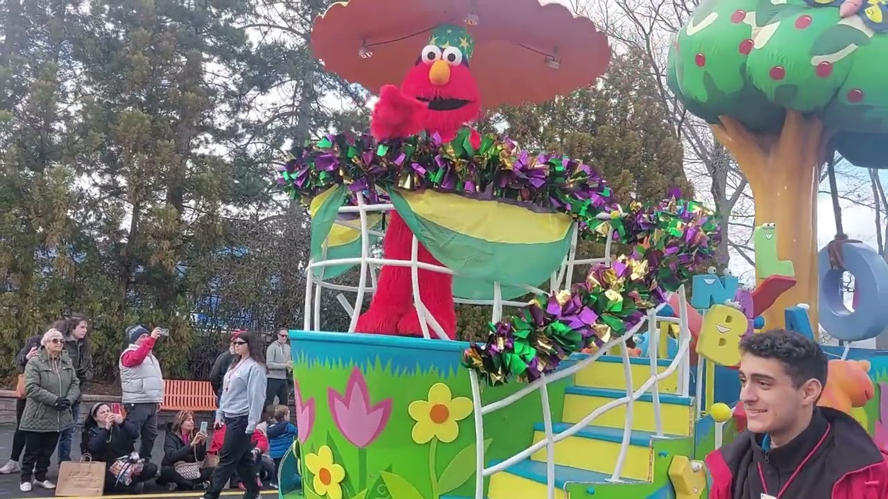 Mardi Gras Street Party Parade at Sesame Place Sea World Sesame Street Characters