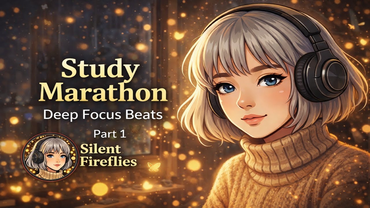 Study Marathon – Deep Focus Beats Part 1 | Deep Focus Ambience | Silent Fireflies