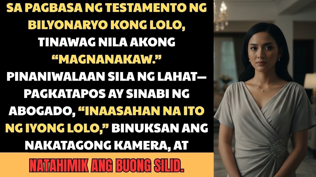 Tinawag Akong Magnanakaw sa Pagbasa ng Testamento ng Lolo Ko — Pero May Nakatagong Kamera