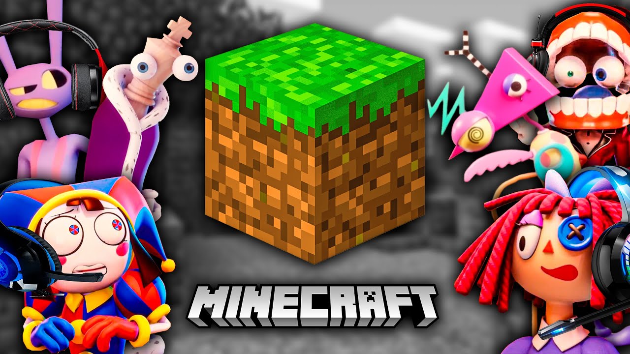The Amazing Digital Circus Characters Play Minecraft (Part 3)