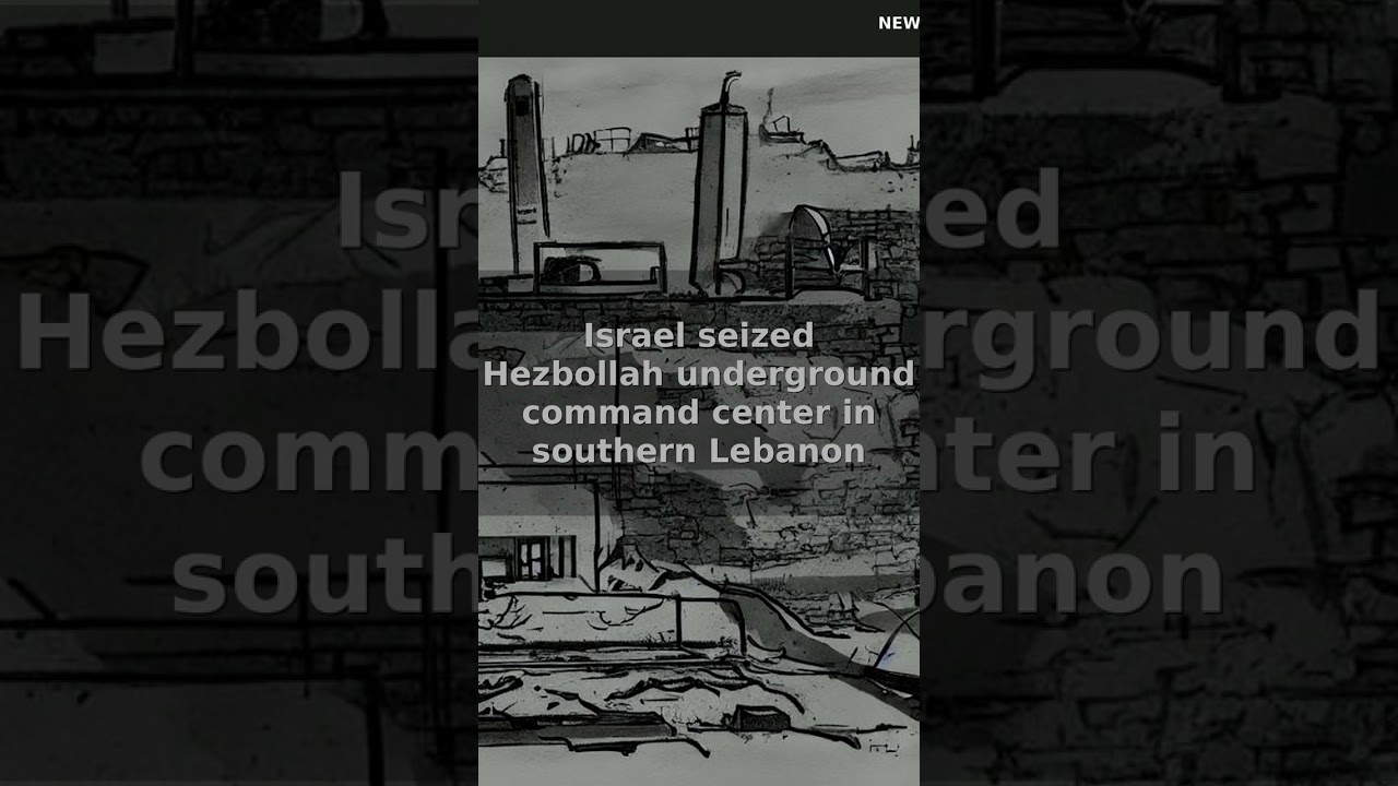 Israel seized Hezbollah underground command center in southern Lebanon