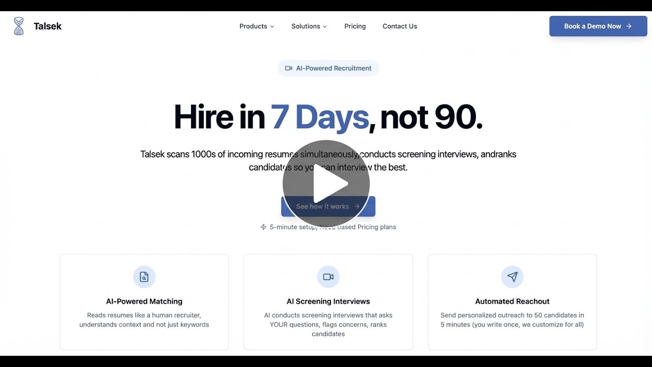 Talsek Screening Interview Demo - Associate Product Manager.