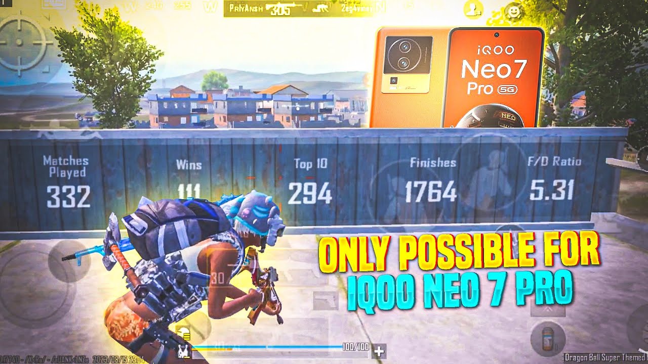 BGMI 1v4 CLUTCHES ARE EASY 💥 IQOO NEO 7 PRO HDR + EXTREME PUBG / BGMI TEST 2023⚡5 FINGER + FULL GYRO