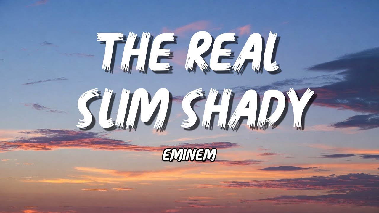 Eminem - The Real Slim Shady Lyrics Video