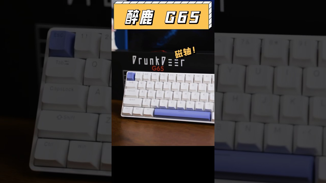 用了這把鍵盤我也成職業選手了？ 醉鹿G65開箱 #磁軸 #瓦洛蘭特 #無畏契約