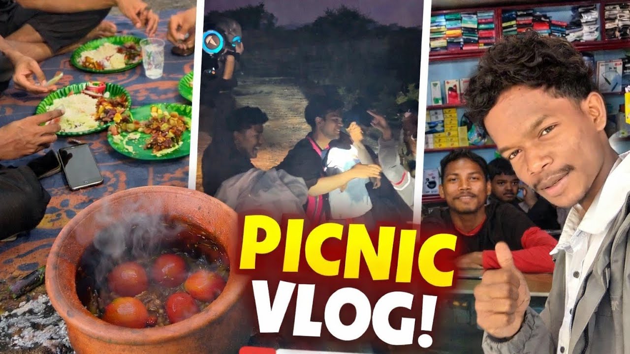 🫕 Handi Chicken Picnic Vlog 🍗 | Dosto Ke Sath Full Masti 😍 #jharkhand 
