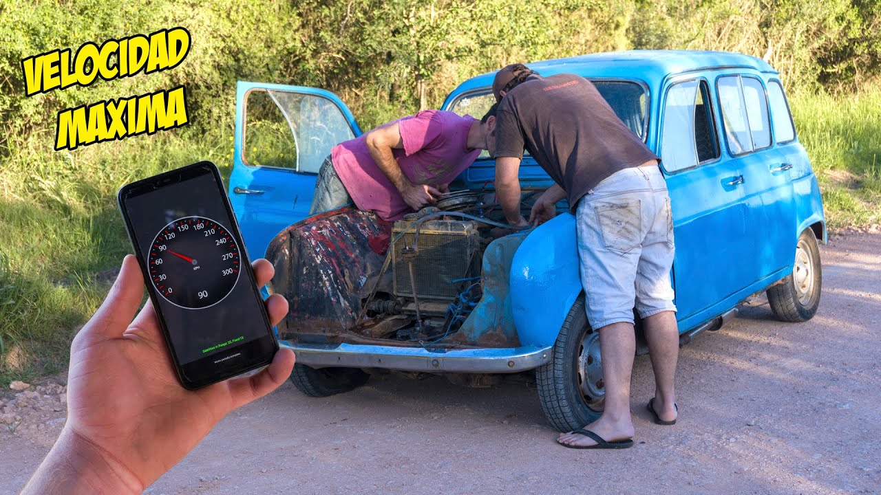 TEST DE VELOCIDAD MAXIMA RENAULT 4L - EL MAS RAPIDO DEL CONDADO ✔ - Radialero Team