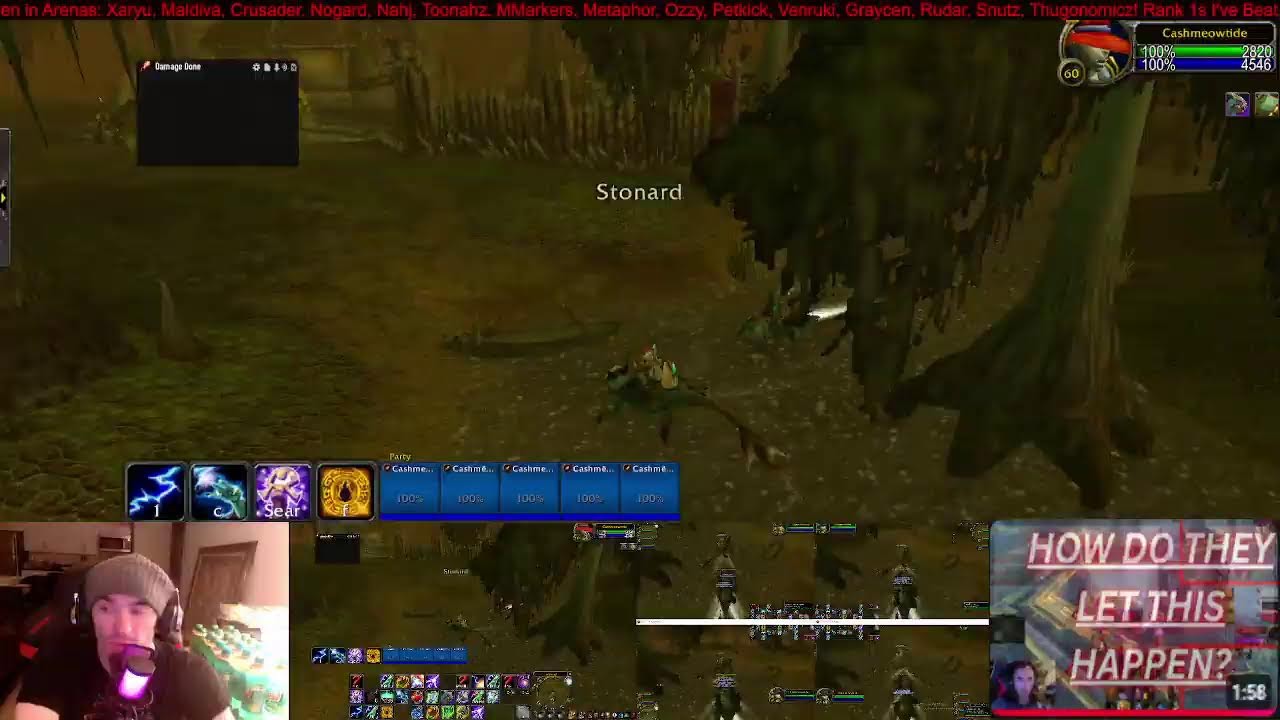 Manually Multiboxing 5 Ele Dungeon Spam (59-60!!) | TBC!