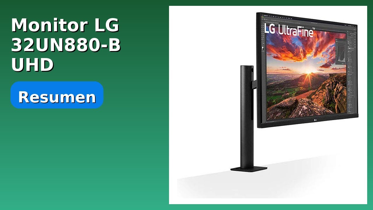 RESEÑA (2025) : Monitor LG 32UN880-B UHD Polivalente. DETALLES ESENCIALES