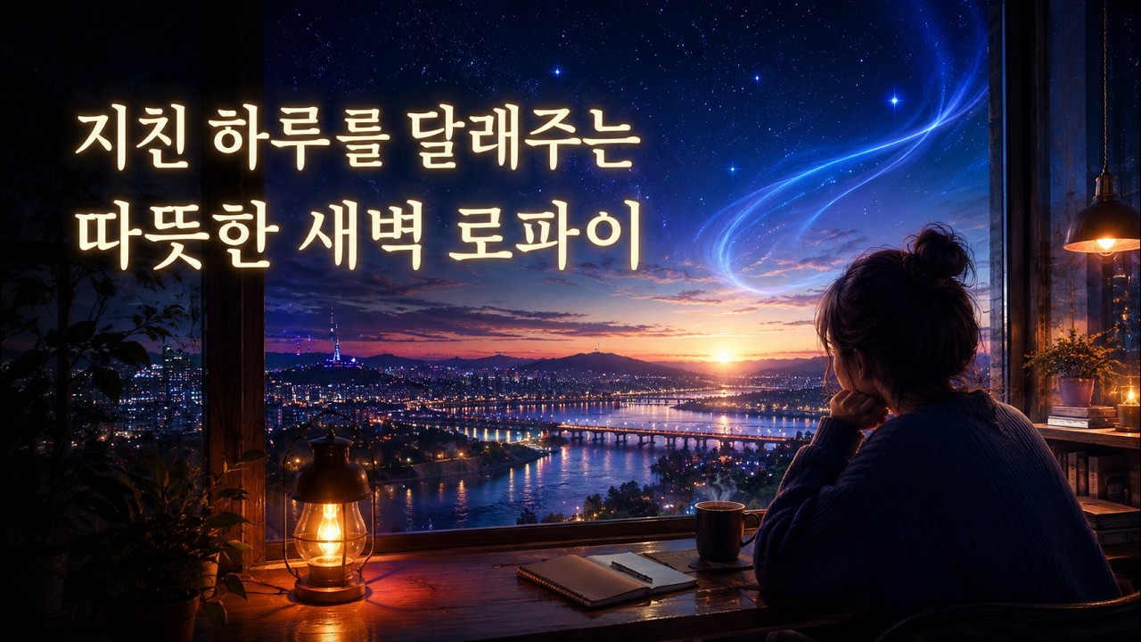 [Playlist] 🌙 지친 하루를 달래주는 따뜻한 새벽 감성 로파이 (1 Hour Loop)
