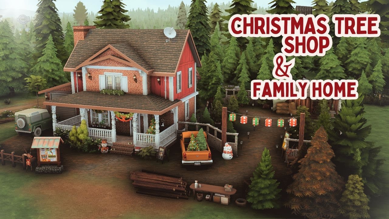 Christmas Tree Shop and Home 🎄✨  | The Sims 4 | Stop Motion Build [No CC]