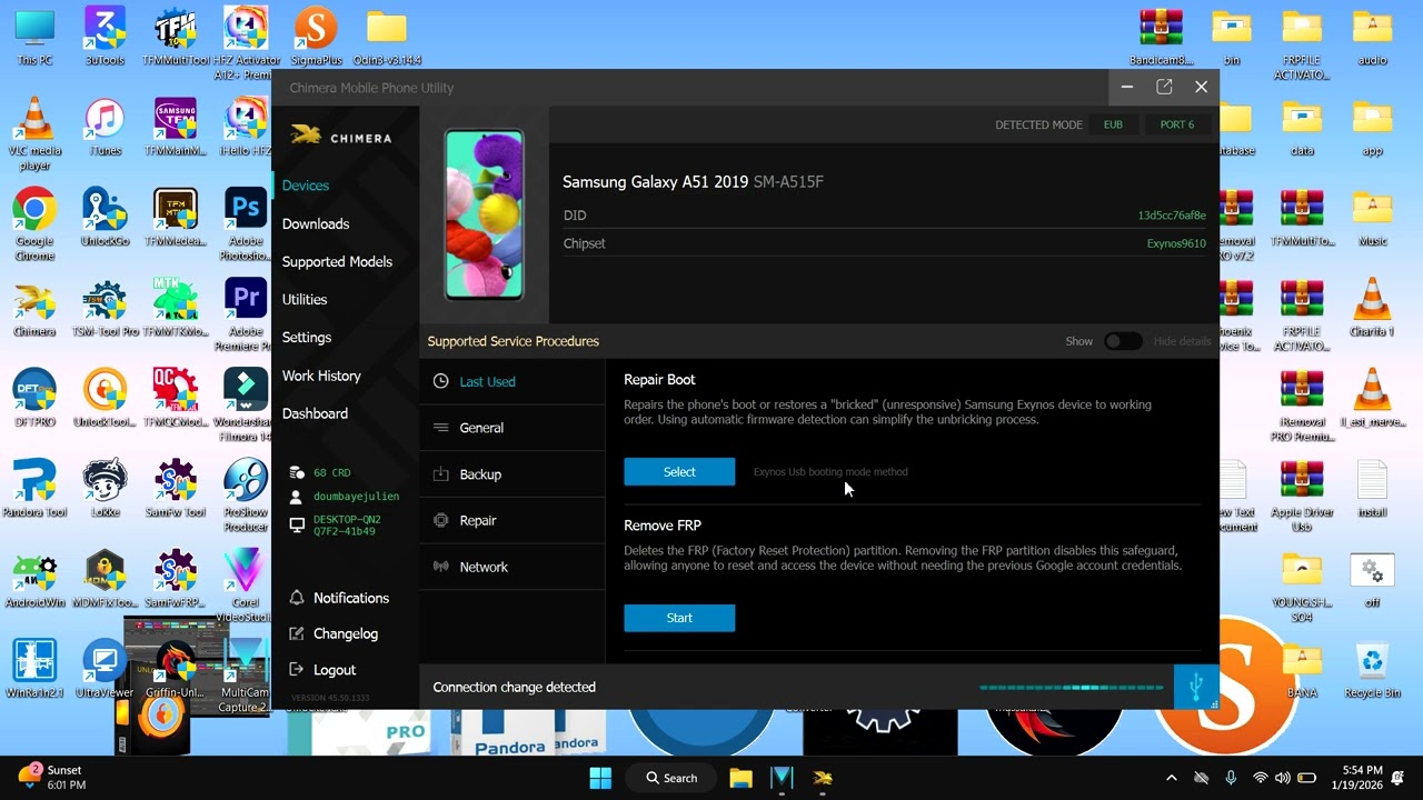 Samsung A515F Frp Bypass By Chimera Tool