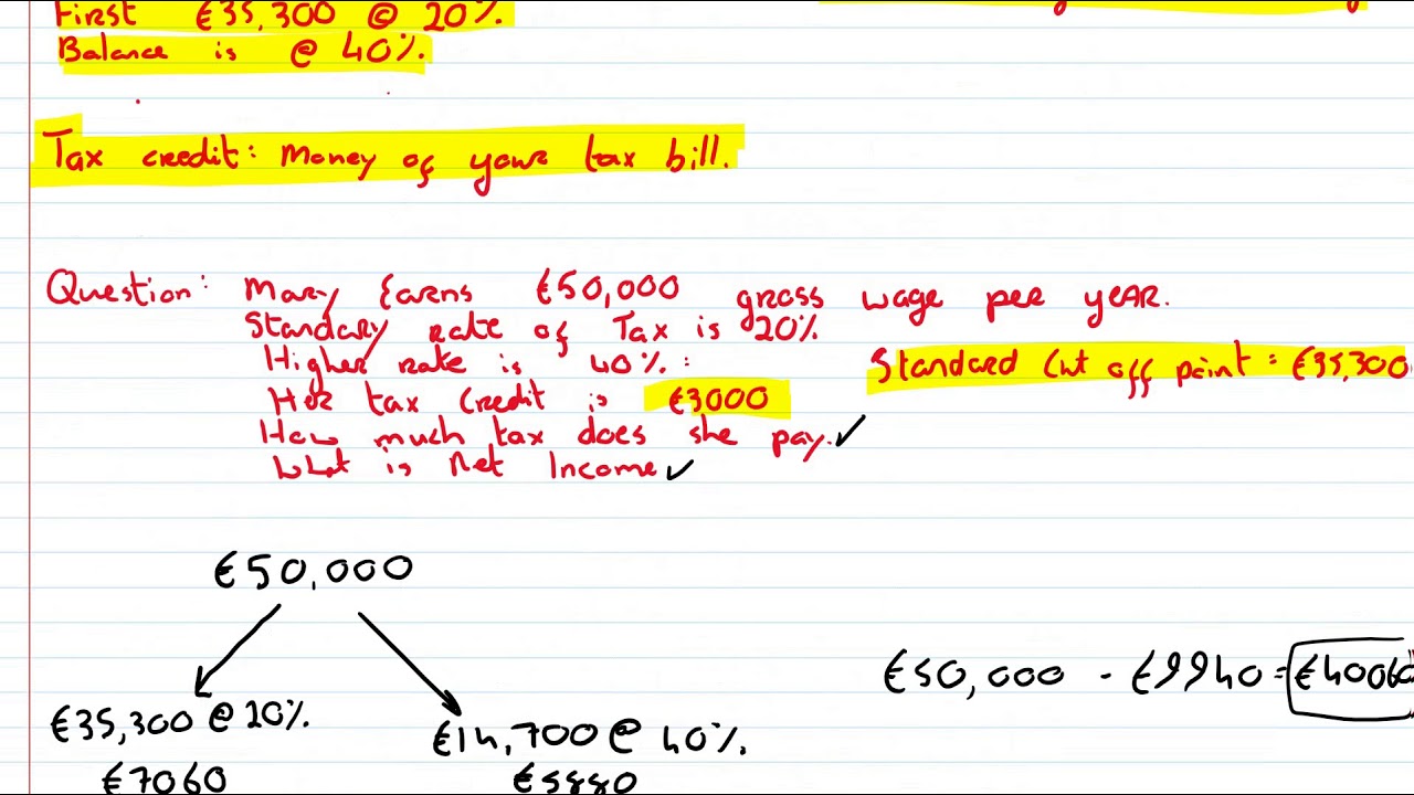 income tax, usc and prsi